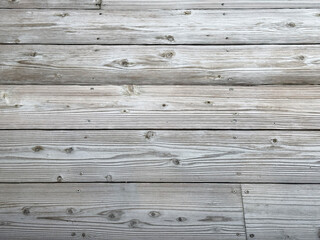 Obraz premium 木の節目が美しいグレーの木目板の床と壁素材