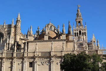 Fototapeta premium The world-famous Cathedral of Seville, Andalusia, Spain 