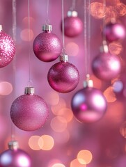 Pink Christmas Ornaments