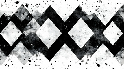 Abstract Black and White Geometric Background Illustration © MMGraphics