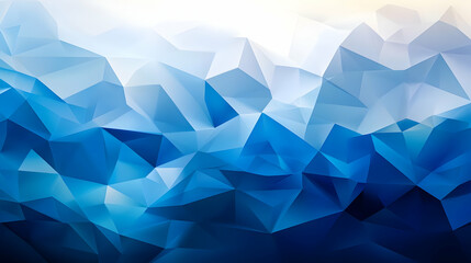 Obraz premium Abstract Blue Polygonal Background Illustration