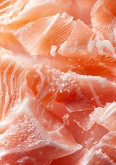 Fototapeta premium Close-Up of Salted Salmon Texture, Detailed Food Photography