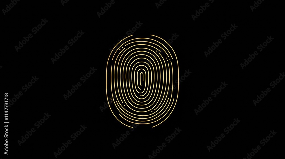 Leinwandbilder digital fingerprint graphic showing intricate details with ample copy space for creative use and des