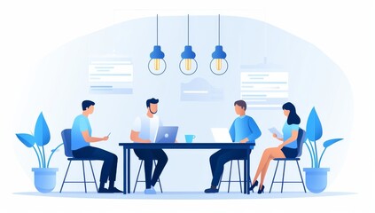 Teamwork and Collaboration: A Modern Office Setting