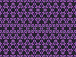 Intricate purple and black floral pattern, perfect for textile design or decorative backgrounds.