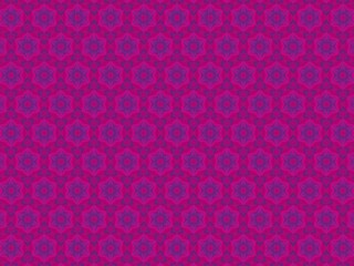 Seamless geometric pattern with vibrant pink and purple star shapes.