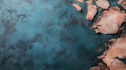 Teal and Rose Gold Abstract Texture Background Image