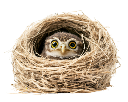 a bird in a nest