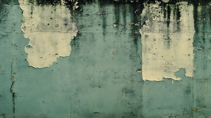 Aged Teal Wall Texture Background Illustration