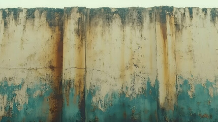 Abstract Wall Texture Background: Teal, Beige, and Brown