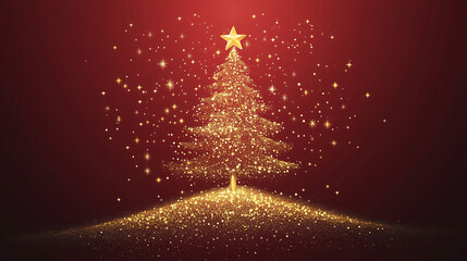 abstract christmas tree