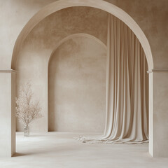 Minimal Arches Digital Backdrop | Fine Art Textures for Studio Photography | Elegant Photoshoot Background and Overlay Design