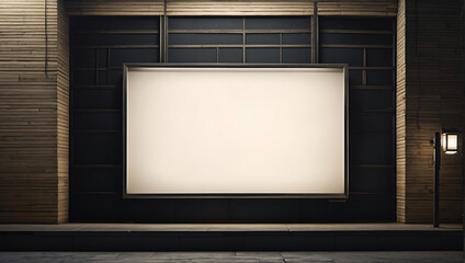 Commercial billboard mockup display design and outdoor background