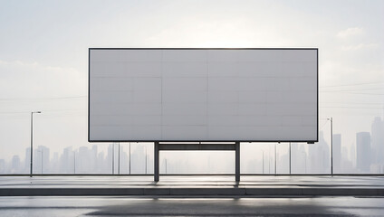 Obraz premium Commercial billboard mockup display design and outdoor background