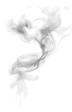 Naklejki  Realistic white smoke texture on PNG