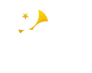 Partially cloudy icon illustration 