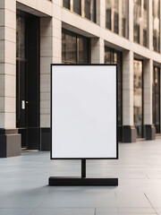 Commercial billboard mockup display design and outdoor background