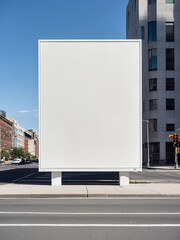 Obraz premium Commercial billboard mockup display design and outdoor background