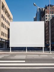 Obraz premium Commercial billboard mockup display design and outdoor background