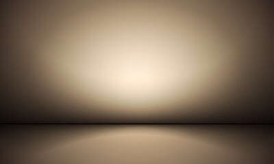 Golden abstract shape studio room background