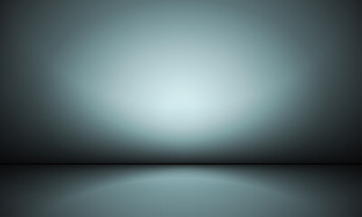 Blue abstract shape studio room background