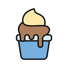 Sandwich icon with a sleek, clean aesthetic, ideal for contemporary food branding or digital applications