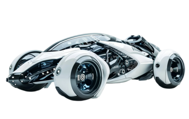Futuristic Vehicle Design on transparent background PNG.