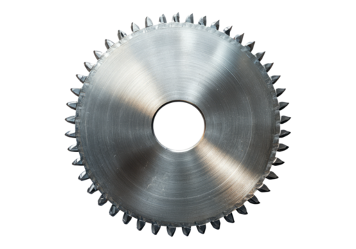 Circular steel saw blade .Transparent background .Isolated PNG - Powered by Adobe