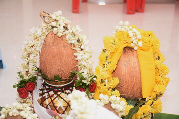 kumbum a decorative pot kept in hindu pooja as a sacred item