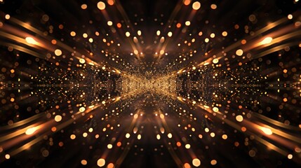 Obraz premium Abstract Golden Lights