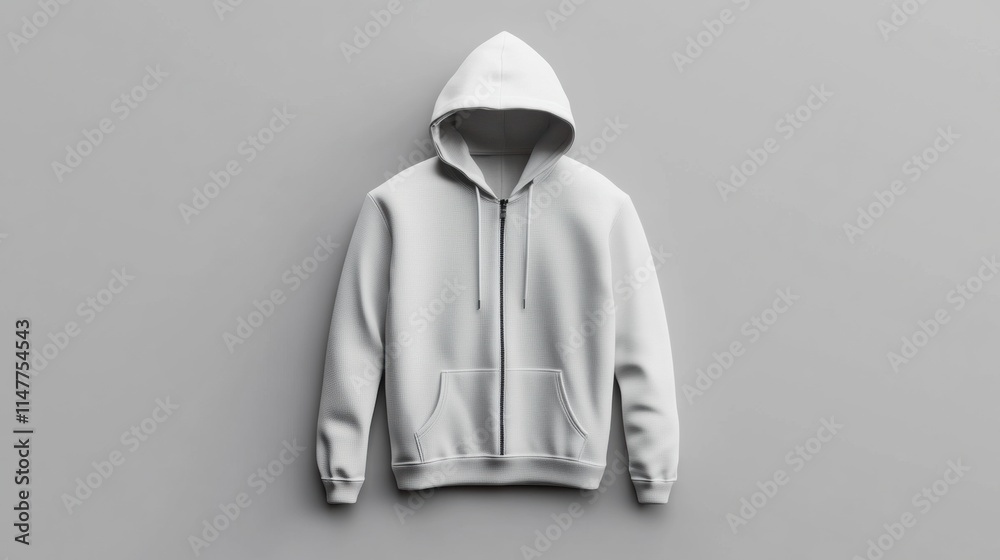 Fototapete mockup template featuring a blank hoodie design for easy customization and branding opportunities wi
