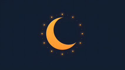 Naklejka premium Crescent Moon Enchantment 