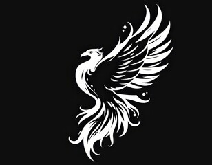 Obraz premium Dibujo vectorial Ave Phoenix 