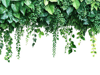 Isolated Hanging Green Plant Vines