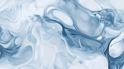 Obraz premium Abstract background with a swirling marble pattern in blue and gray, featuring fluid shapes and organic textures. 
