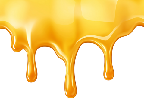 Isolated Honey Drips