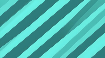 Obraz premium Abstract Background Teal and Mint Diagonal Stripes Illustration