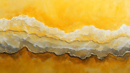 Golden Abstract Texture Painting Illustration
