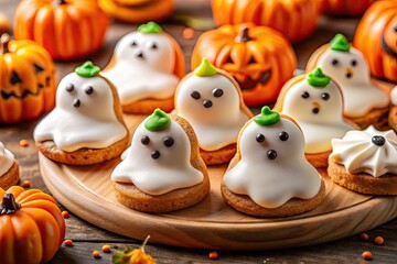 Adorable ghost-shaped desserts and treats perfect for a cute & spooky Halloween.