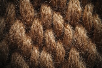 Fototapeta premium Eco friendly home with close up of coir fiber texture.