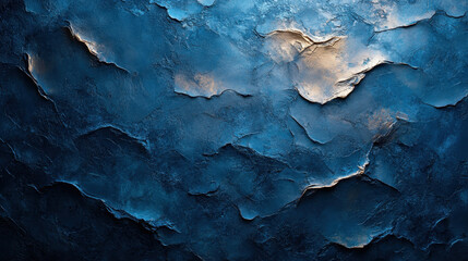 Obraz premium Abstract Blue Textured Creative Background with Artistic Rough Layers