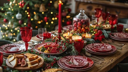 A Spread of Joyful Holiday Dishes.