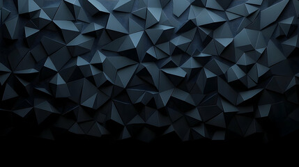 Naklejka premium Dark Abstract 3D Triangular Background