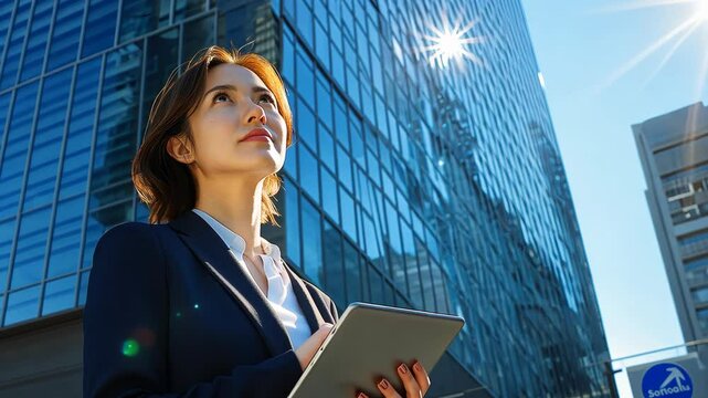 The Ambitious Businesswoman Outdoors