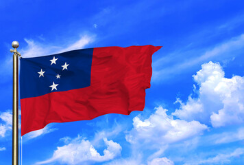 Samoa Flag - Stars of the Pacific