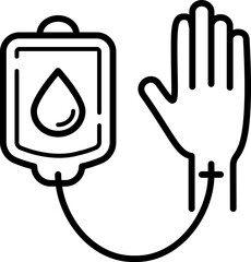 Blood Transfusion Icon