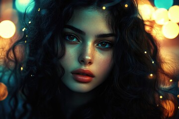 Fototapeta premium Beautiful woman. Fashion art photo