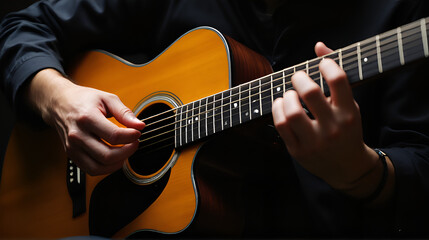 man playing guitar