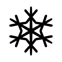 Hand drawn Christmas snowflake. Xmas snowflake isolated on a white background. Vector illustration