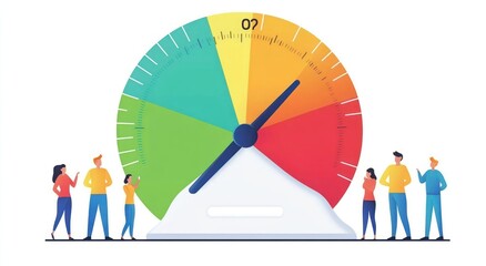 Gauge with people shows moderate.